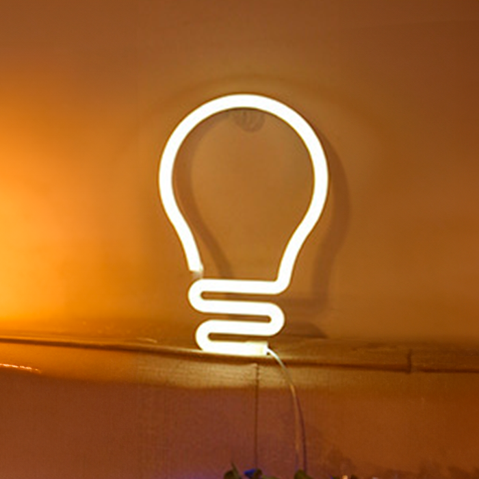 Lampe Neon Led Lys Hvid