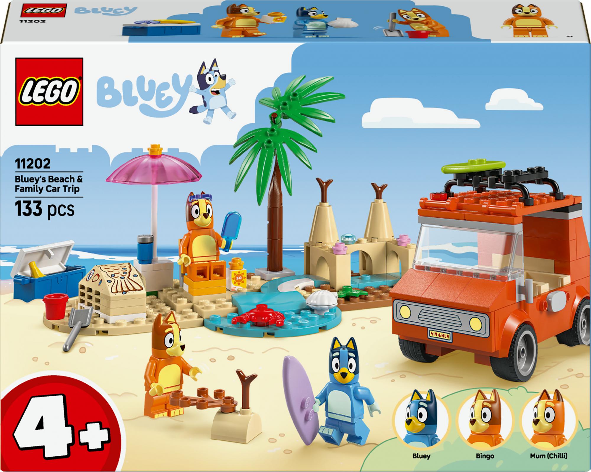 Lego Bluey   Blueyâ   Strand- Og Familiebiltur Geekd Dk