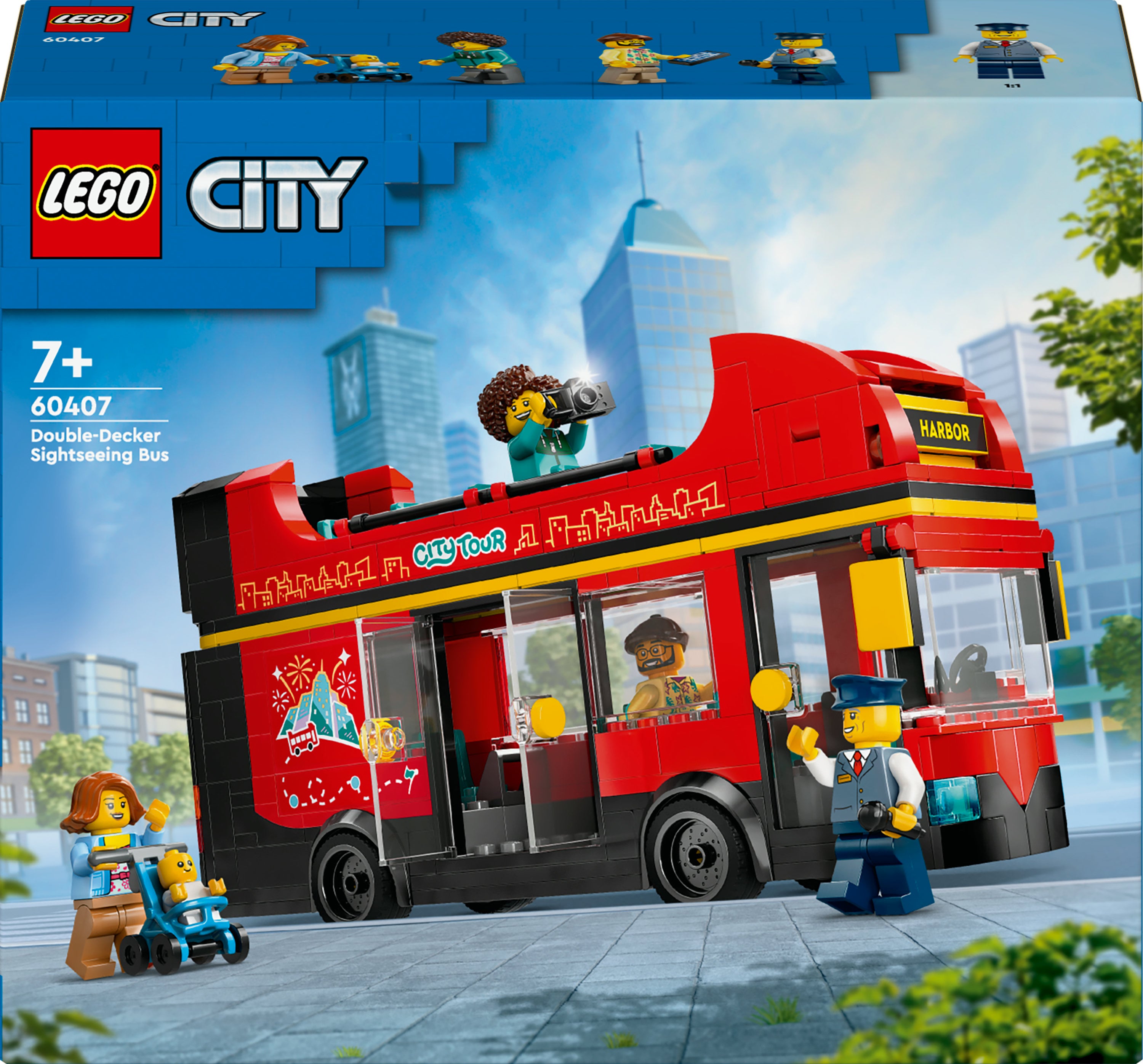 Lego City Red Dobbeltdækker Sightseeing Bus  60407  Geekd Dk
