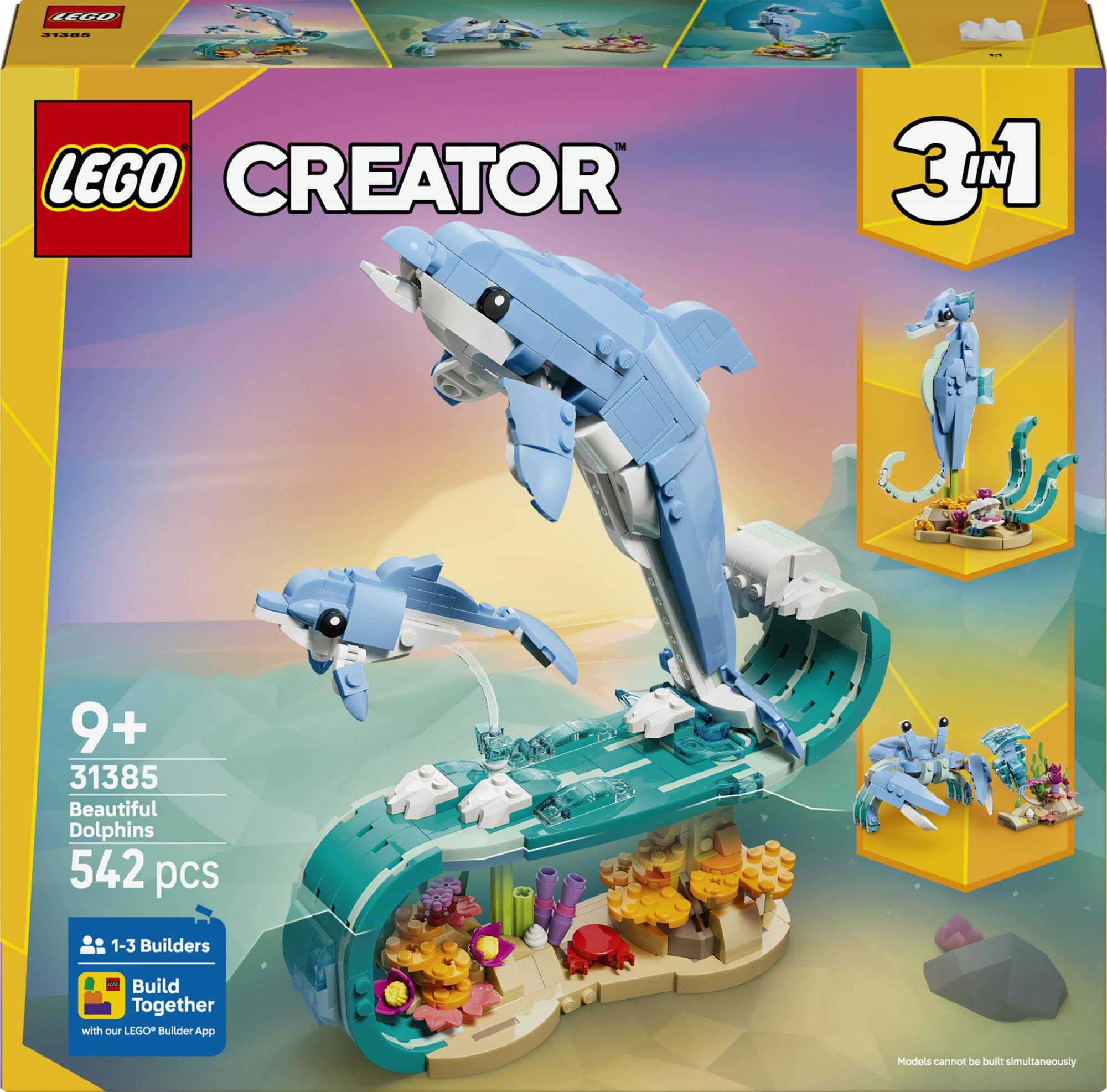 Lego 31385 Creator  -in-  Sea Creatures: Beautiful Dolphins Geekd Dk