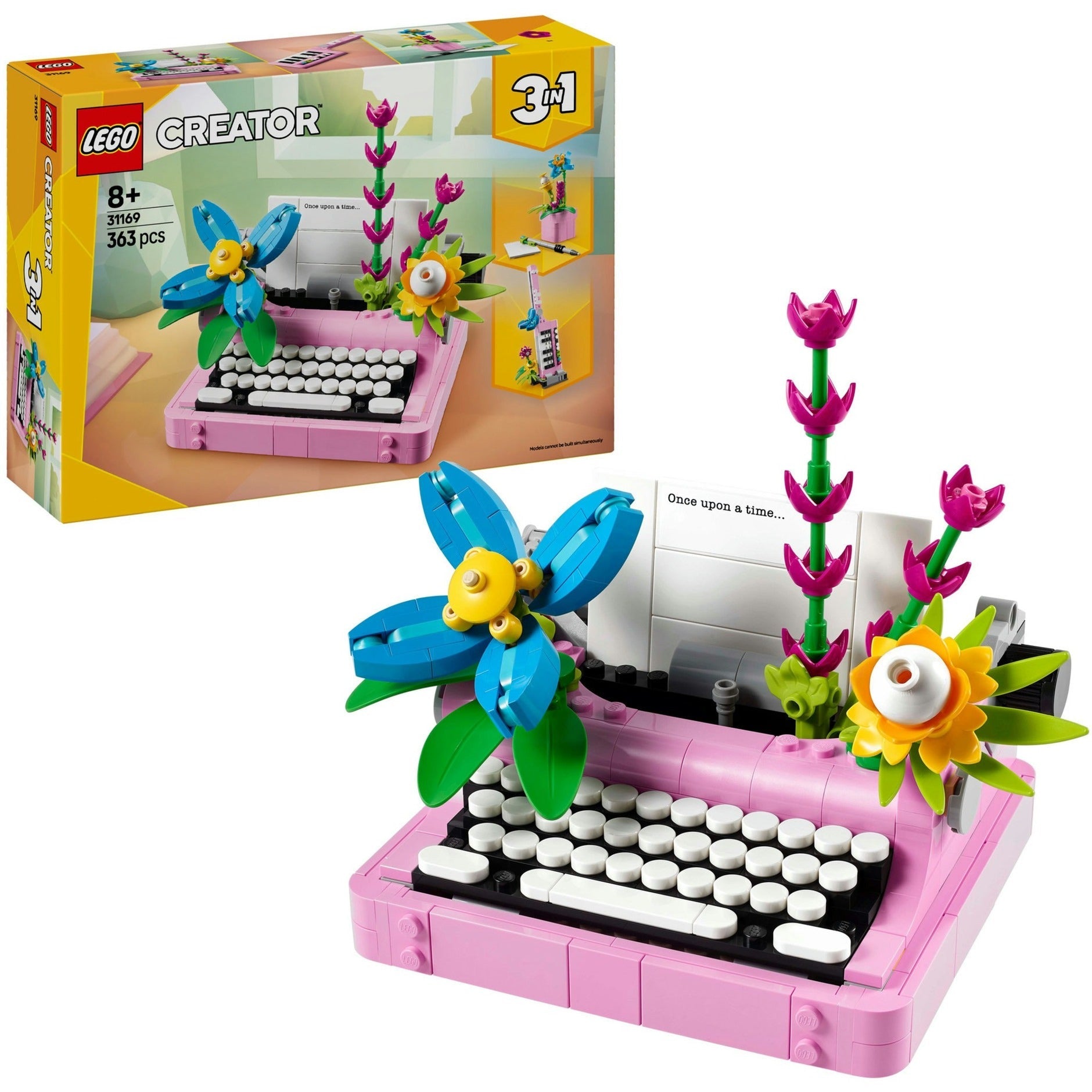 Lego 31169 Creator  -in-  Typewriter With Flowers Geekd Dk