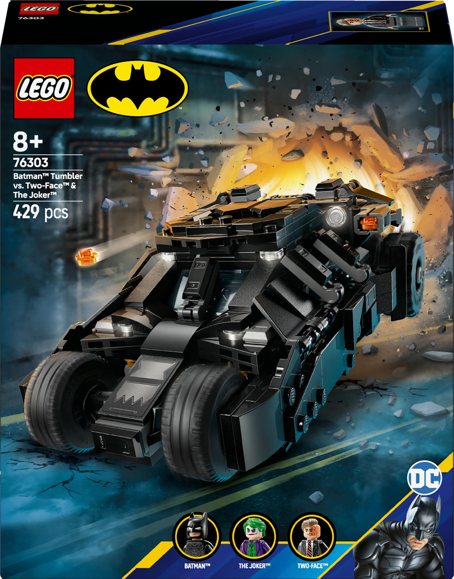 Lego 76303 Dc Super Heroes Batman Tumbler Vs  Two Face   The Joker Geekd Dk