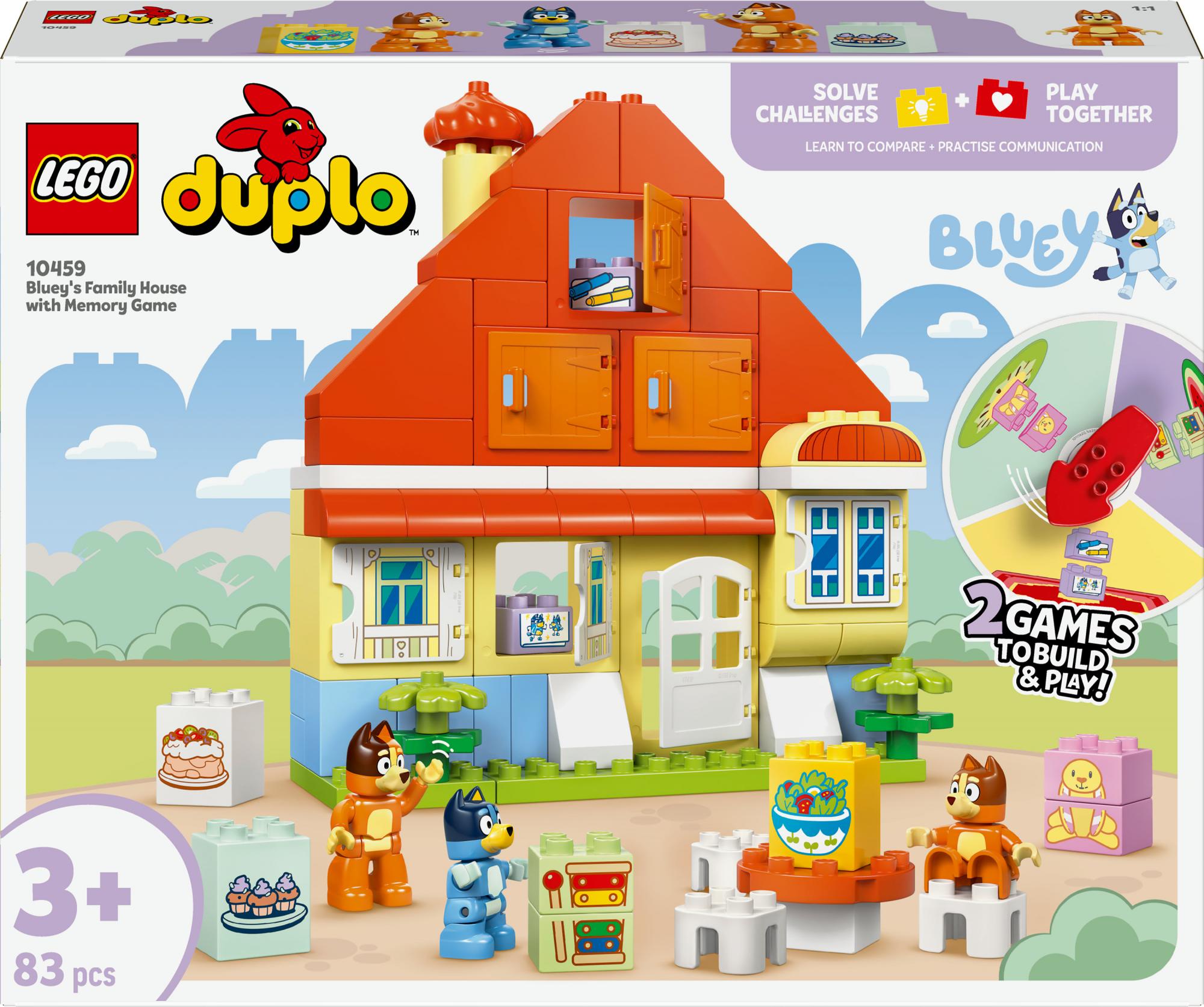 Lego Duplo Bluey   Blueys Familiehus Med Hukommelsesspil