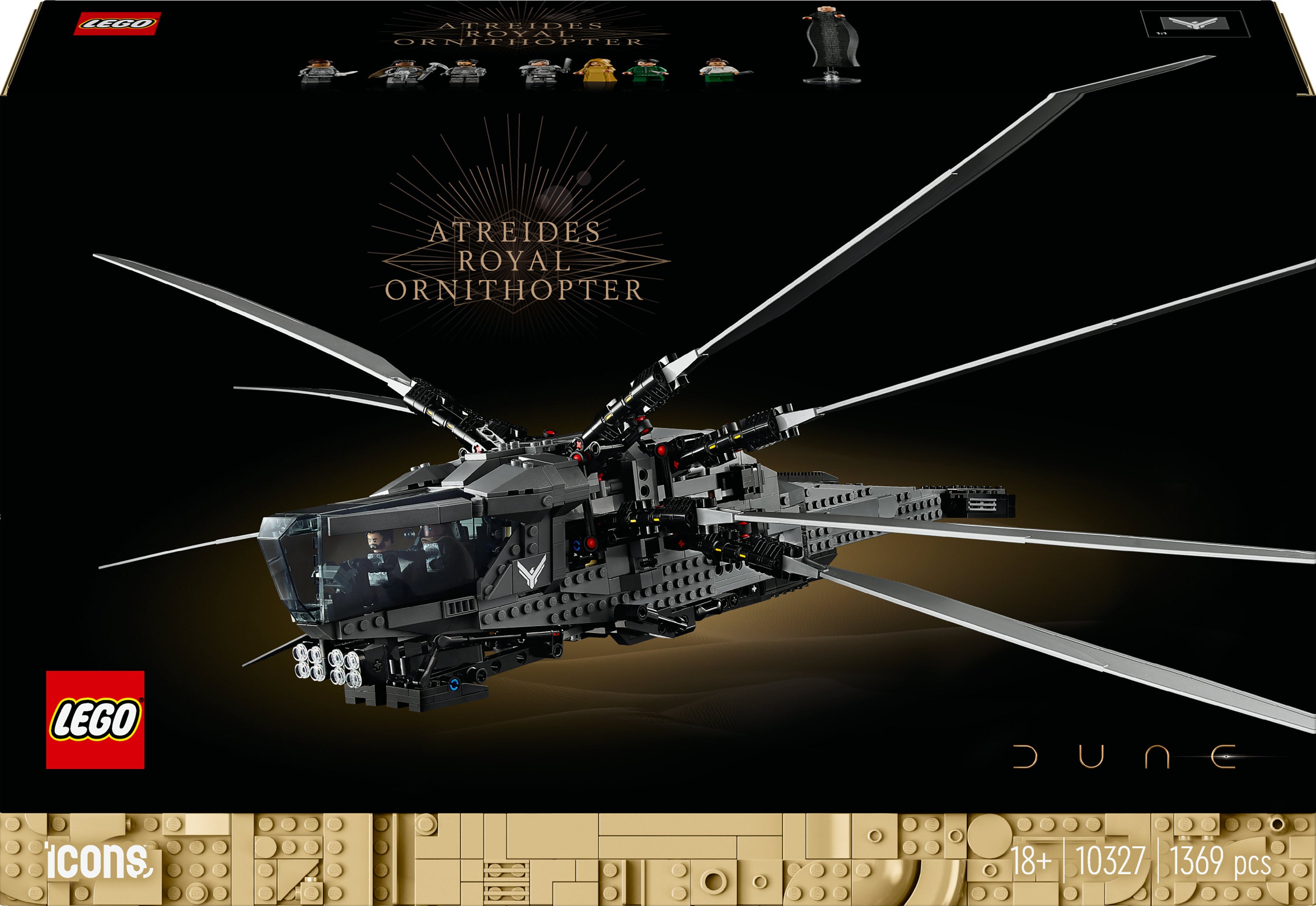 Lego 10327 Icons Dune Atreides Royal Ornithopter Geekd Dk