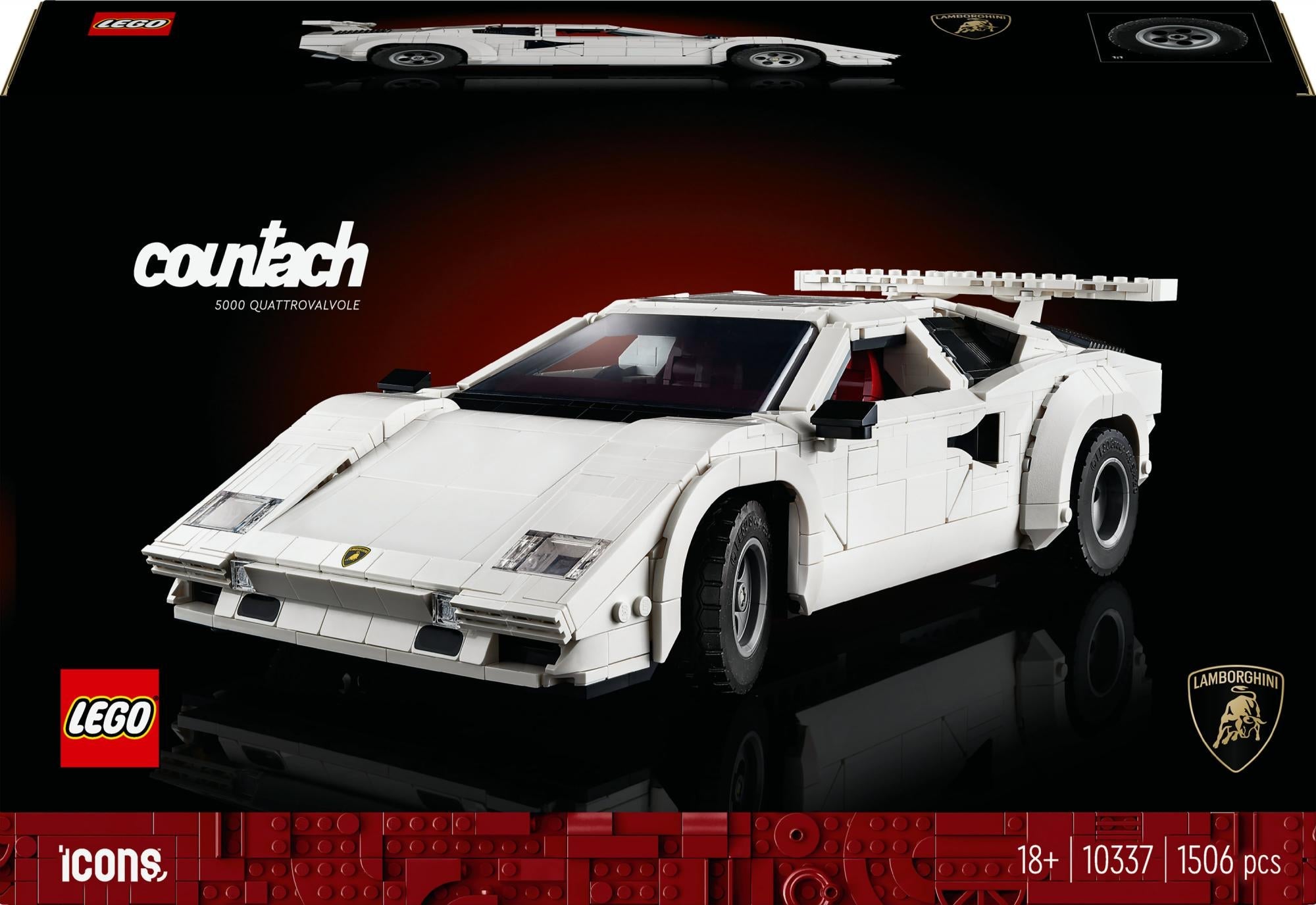 Lego Icons Lamborghini Countach 5000 Quattrovalvole  10337  Geekd Dk