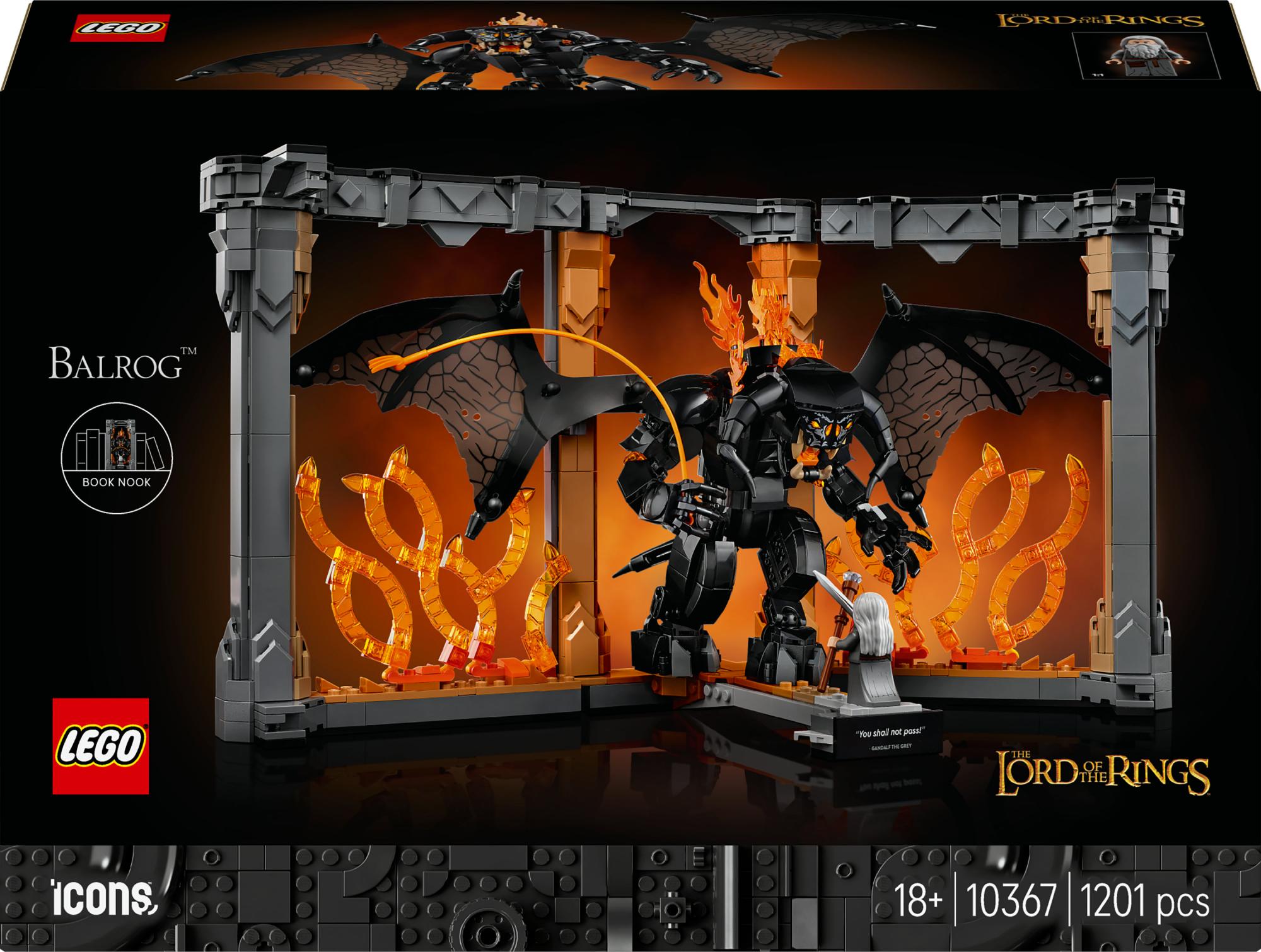 Lego 10367 Icons The Lord Of The Rings: Balrog Bookend