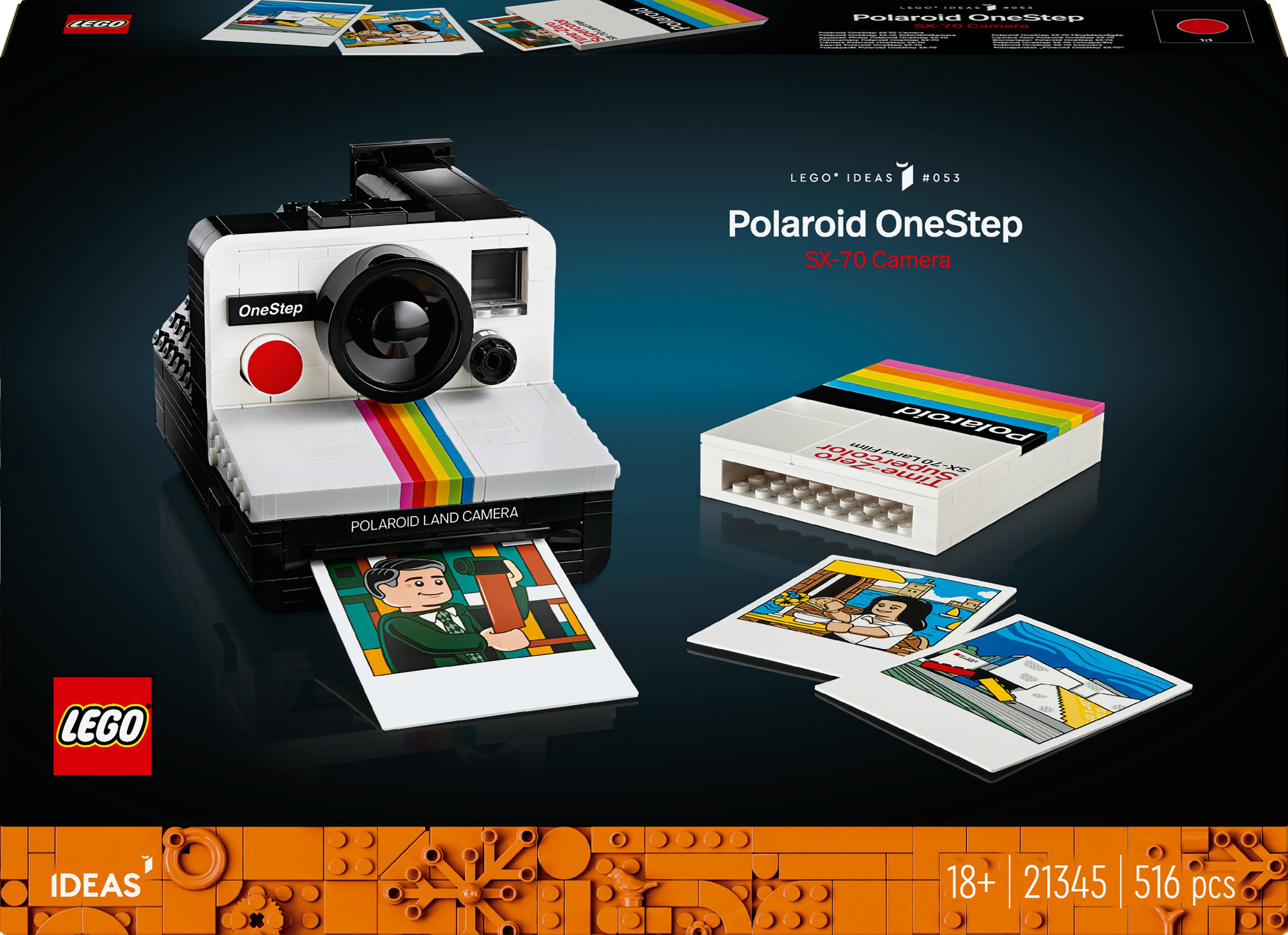 Lego Ideas Polaroid Onestep Sx-70 Camera  21345