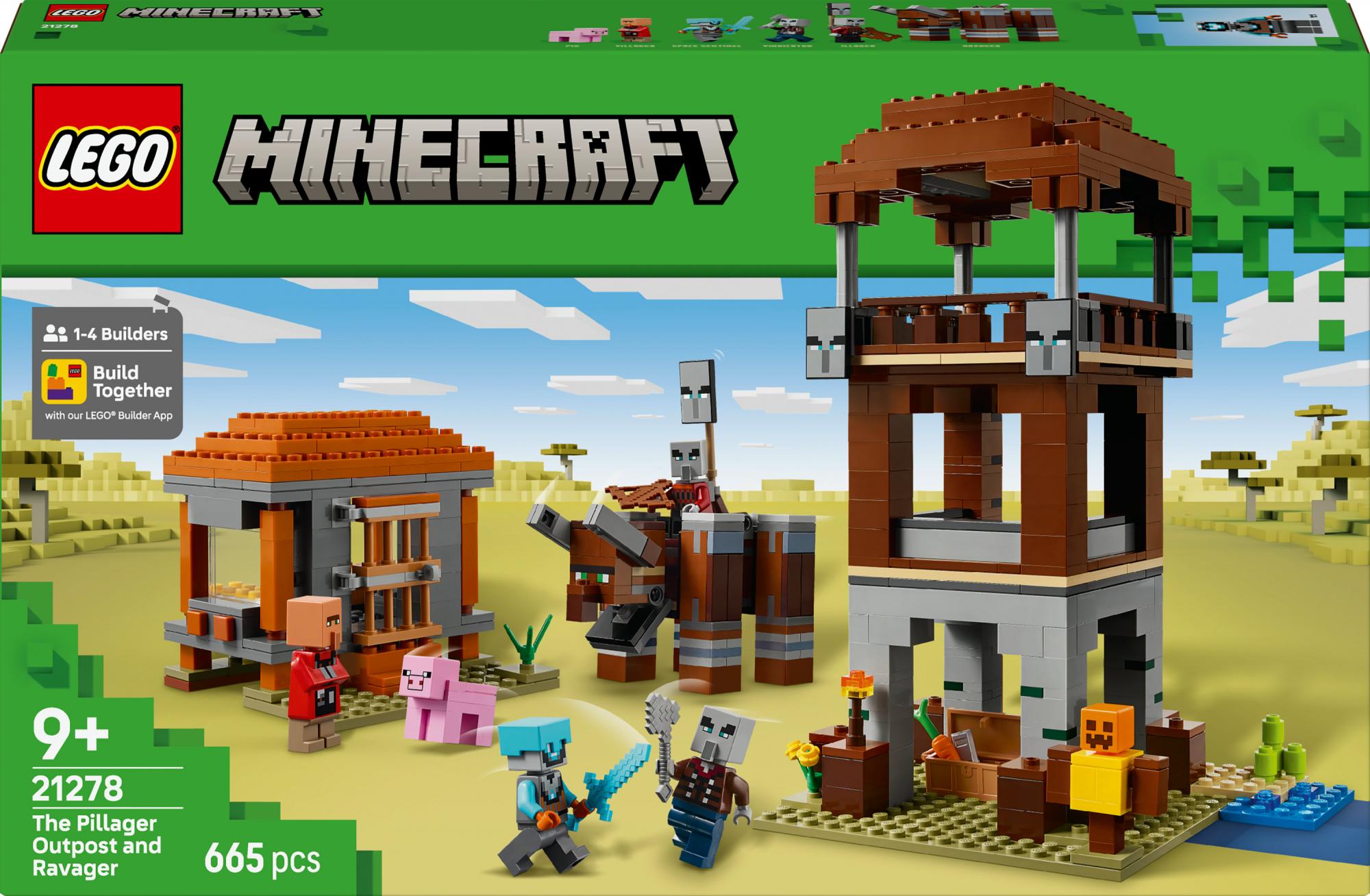 Lego Minecraft The Pillager Outpost And Ravager  21278