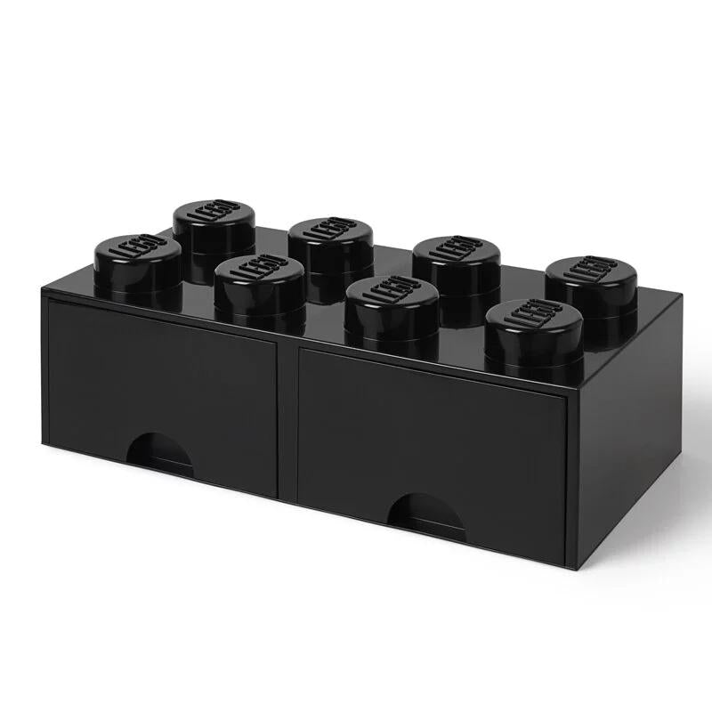 Legoâ  Opbevaringsklods Med Skuffe   Sort Opbevaringskasse Geekd Dk