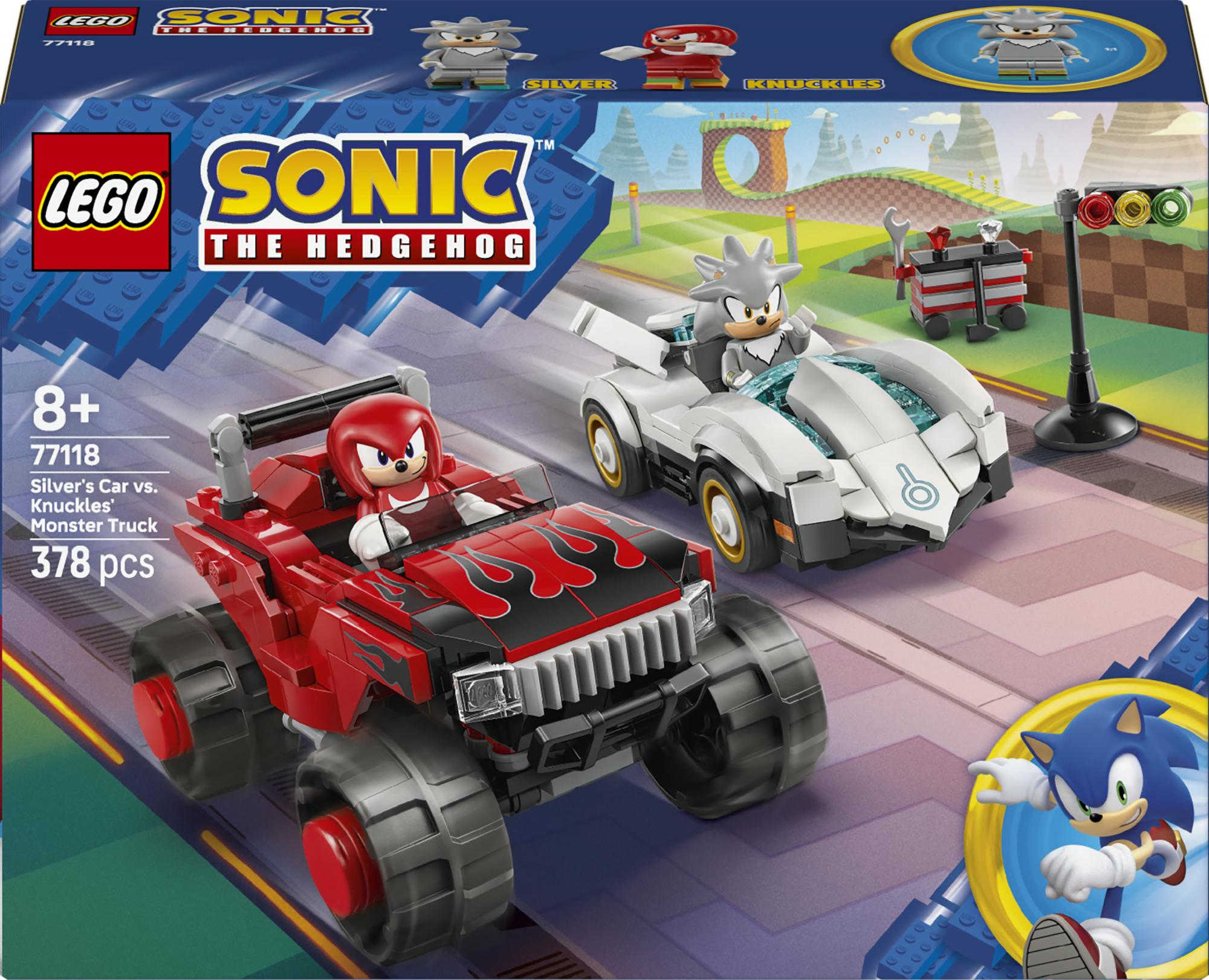 Lego 77118 Sonic The Hedgehog Silver Apos   Car Vs  Knuckles Apos  Monster Truck Geekd Dk