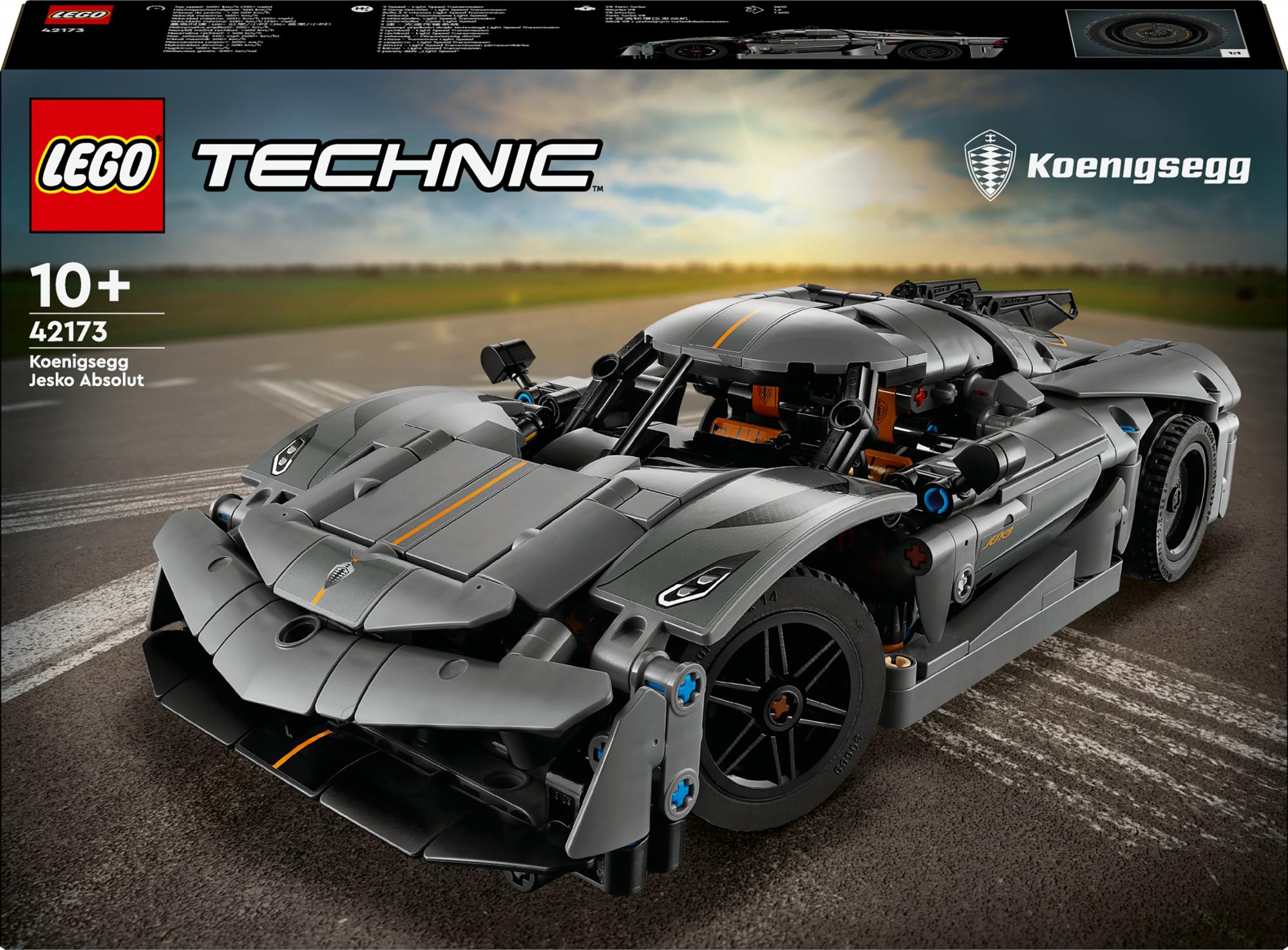 Lego 42173 Technic Koenigsegg Jesko Absolut Super Sports Car In Gray Geekd Dk