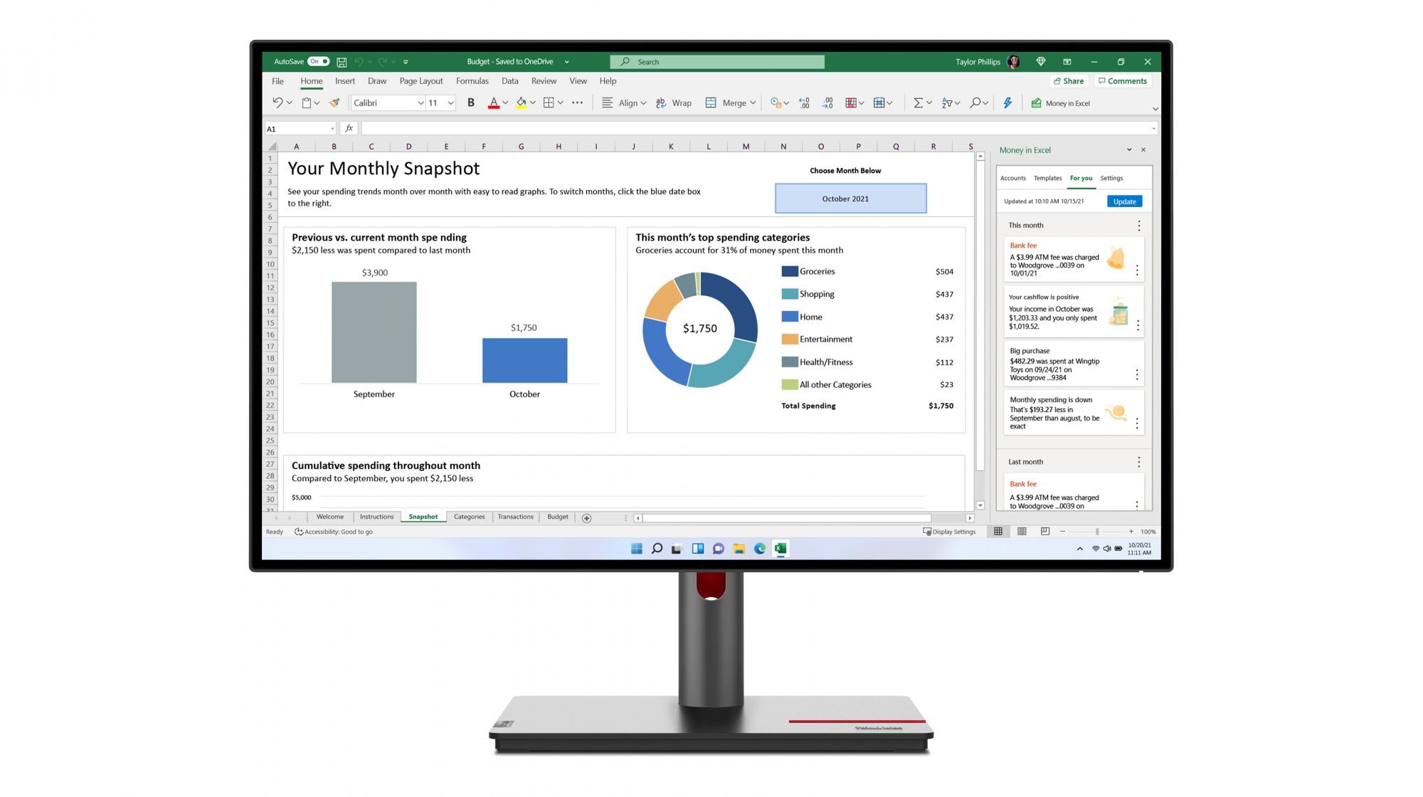 Lenovo Thinkvision P27h-30 27 2560   1440  2k  Hdmi Displayport Usb-  60hz Pivot Skærm Geekd Dk