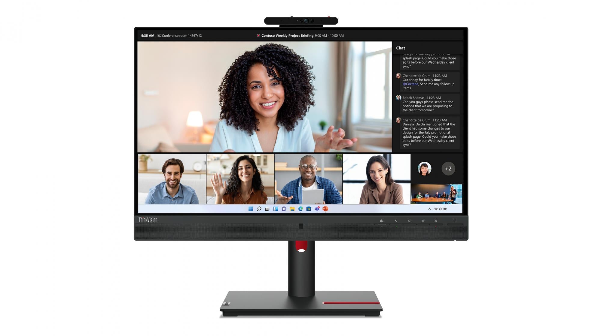 Lenovo Thinkvision T24mv-30 24 1920   1080  Full Hd  Hdmi Displayport Usb-  Pivot Skærm Geekd Dk