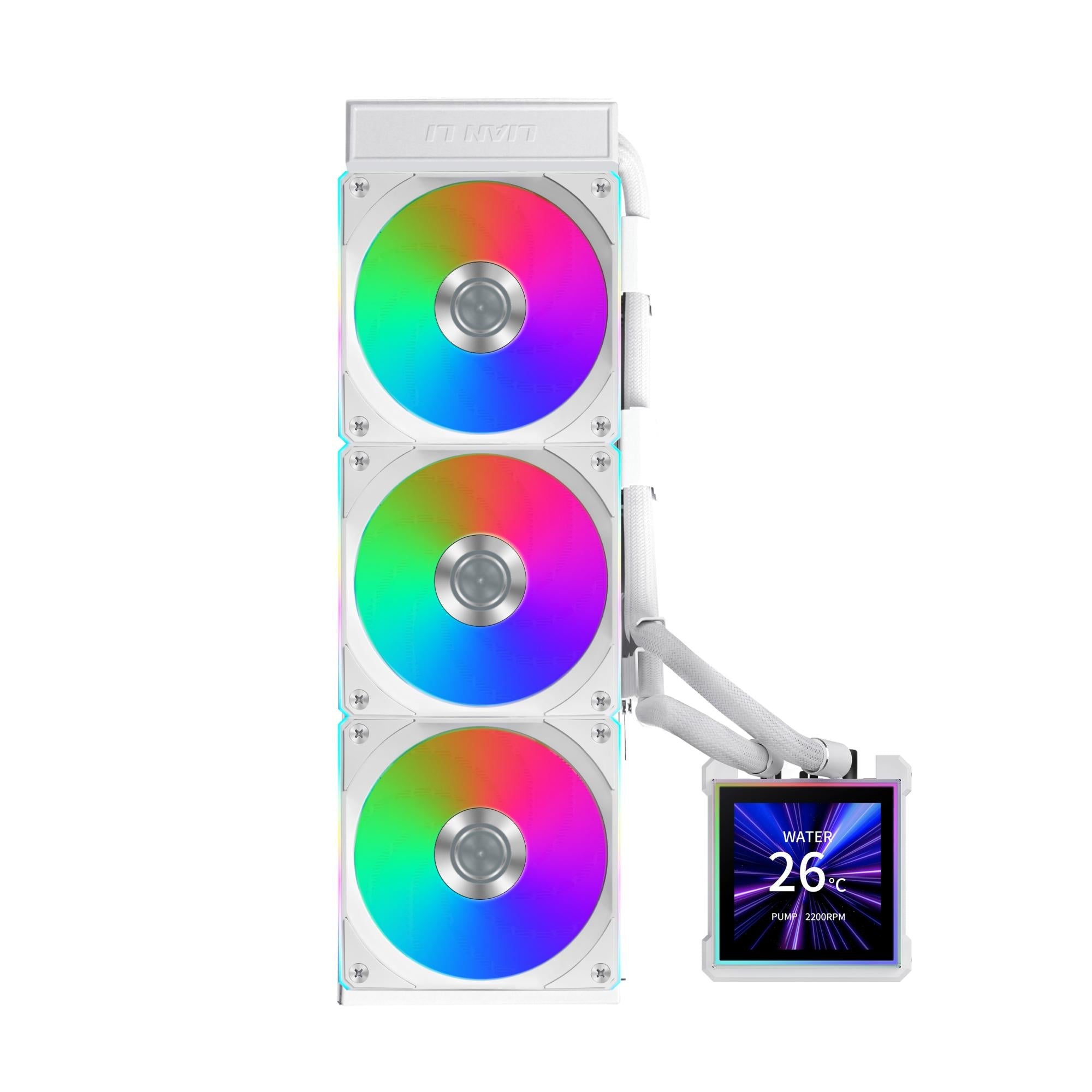 Lian Li Hydroshift Ii Lcd-   360cl Wireless  White Vandkøling Geekd Dk