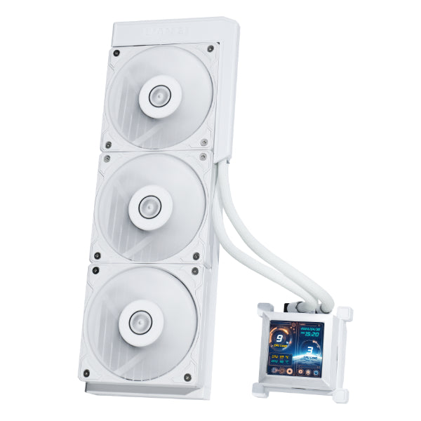 Lian Li Hydroshift Lcd 360s  Hvid Kabinet Blæser Geekd Dk