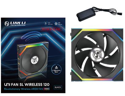 Lian Li Uni Fan Sl Wireless Reverse  Sort 120mm Kabinet Blæser Geekd Dk