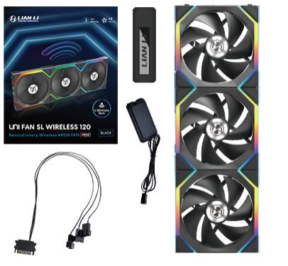 Lian Li Uni Fan Sl Wireless   -pak  Sort 120mm