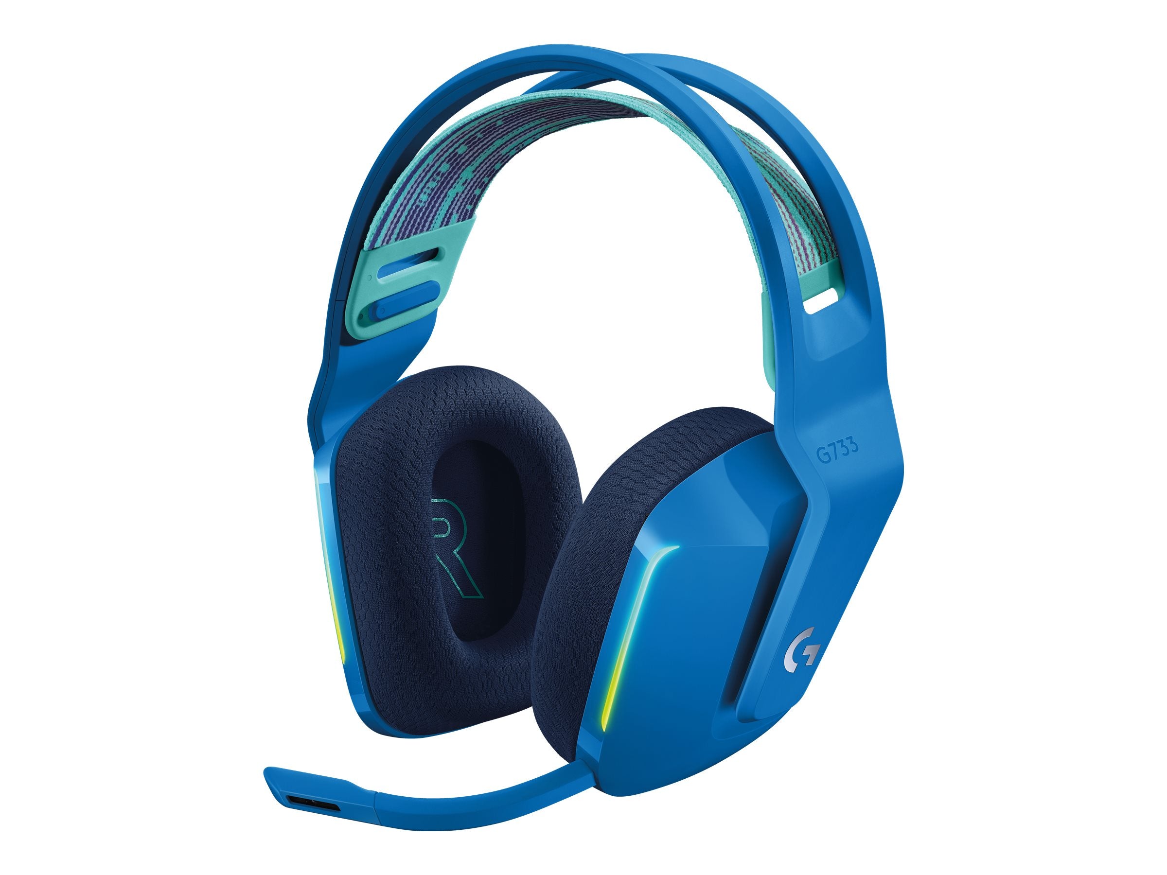 Logitech   G733 Lightspeed Wireless Rgb Gaming Headset Trådløs Headset Blå