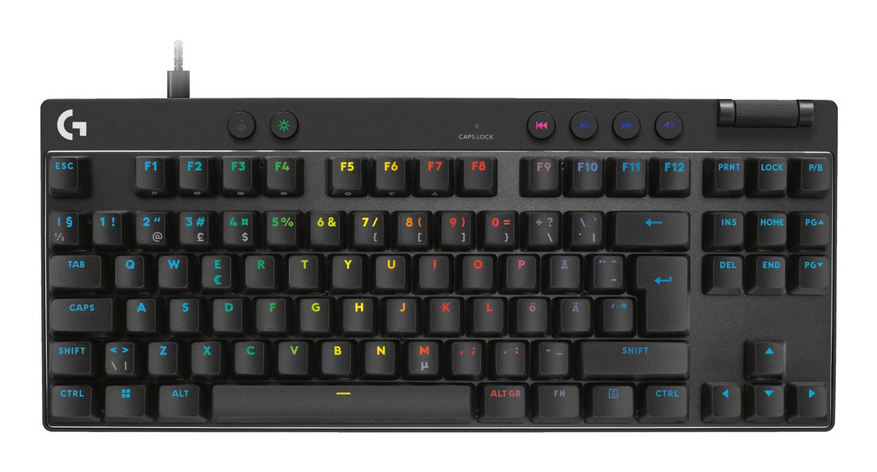 Logitech   Pro   Tkl Rapid Tenkeyless Gaming Keyboard Tastatur Geekd Dk