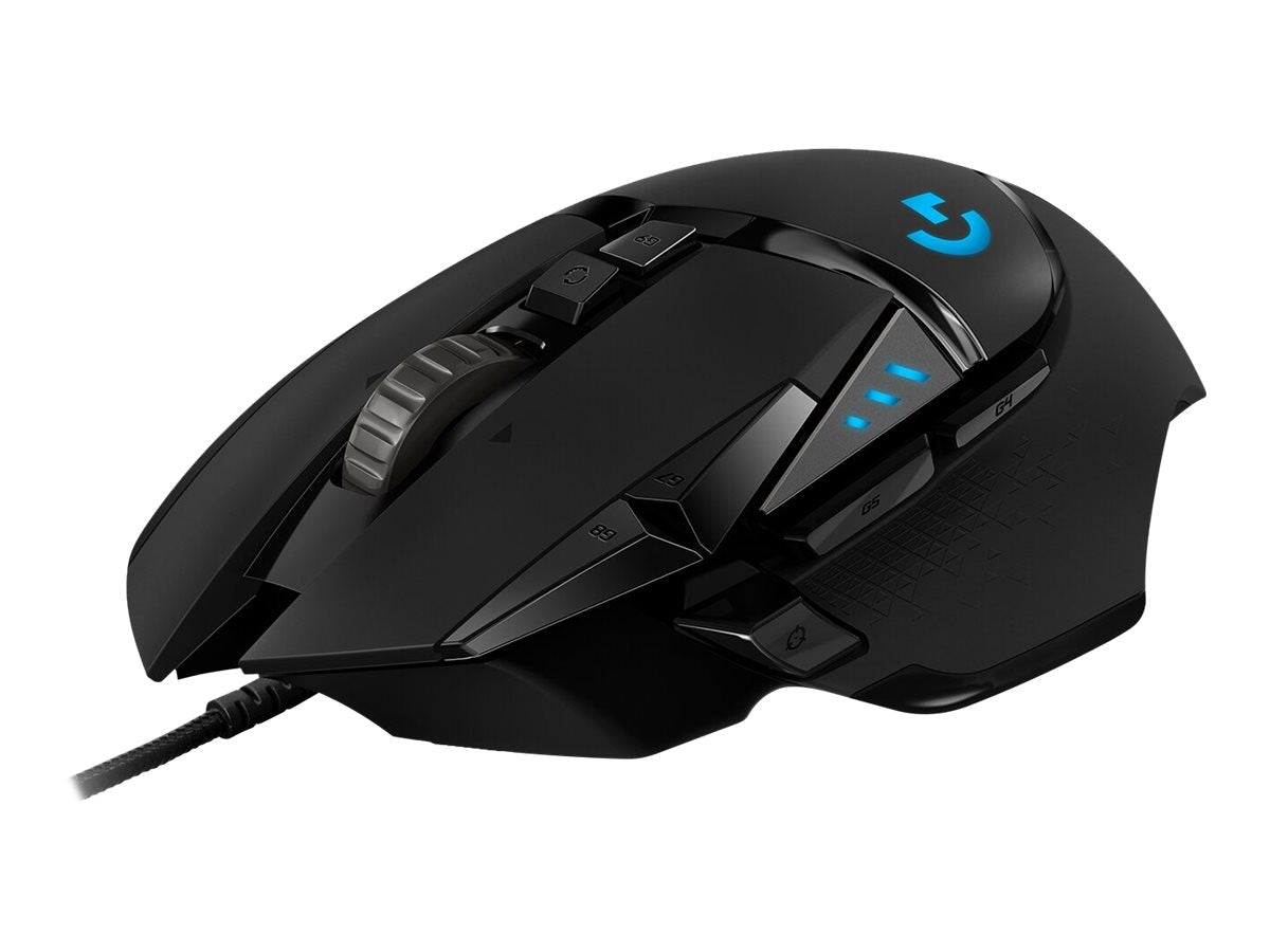 Logitech Gaming Mouse G502  Hero  Optisk Kabling Sort