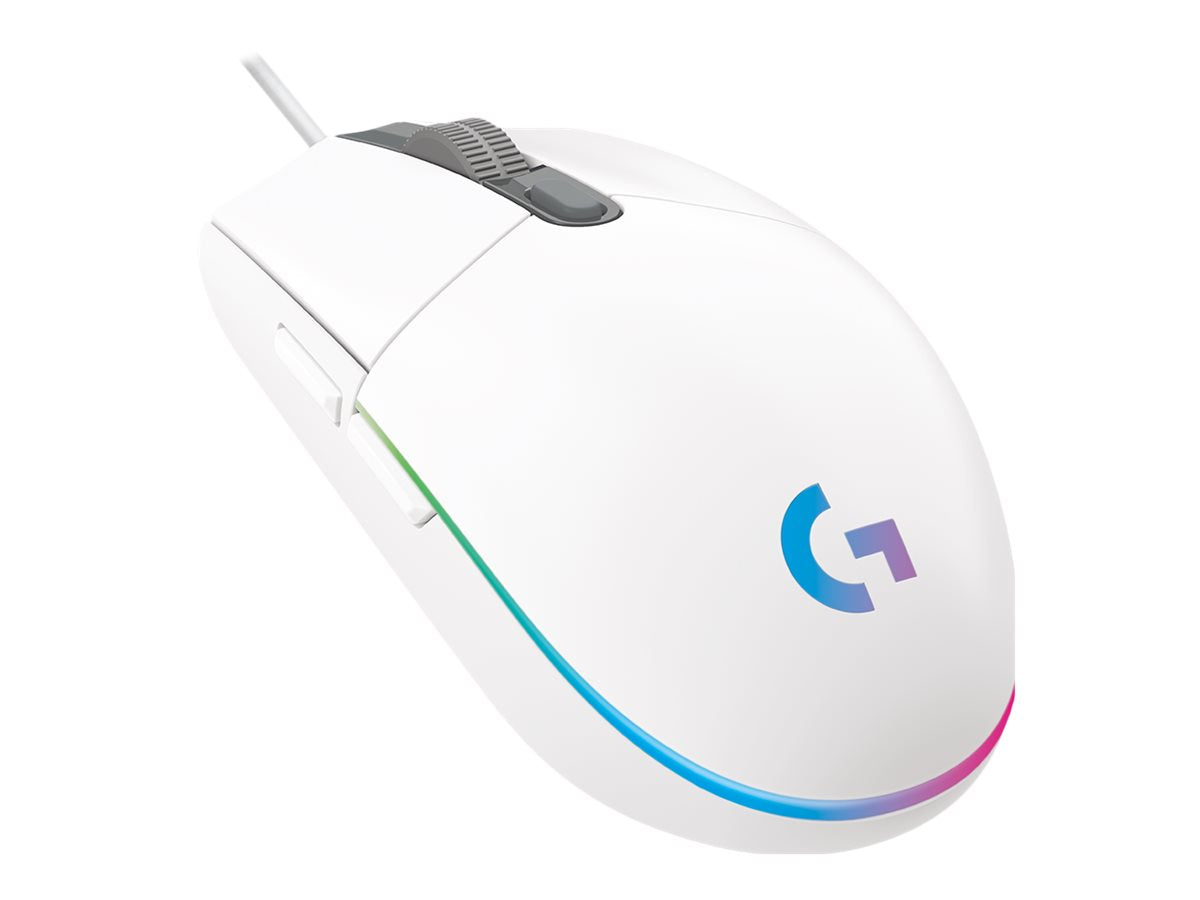 Logitech Gaming Mouse G102 Lightsync Optisk Kabling Hvid Mus Geekd Dk