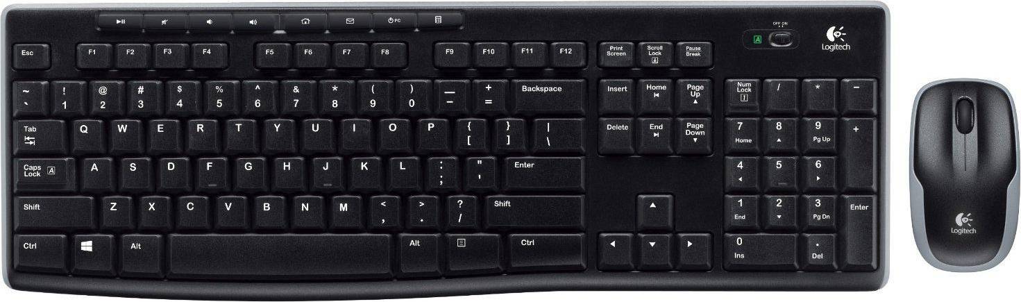 Logitech Mk270 Trådløst Tastatur Og Mus Sort Computers Keyboards  Mice   Other Input Devices Keyboard   Mouse Sets Geekd Dk