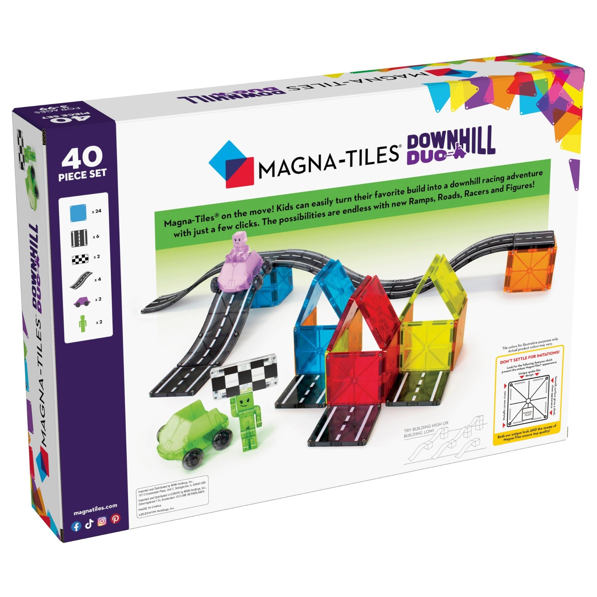Magna-tiles Downhill Duo   Magnetisk Byggesæt Geekd Dk