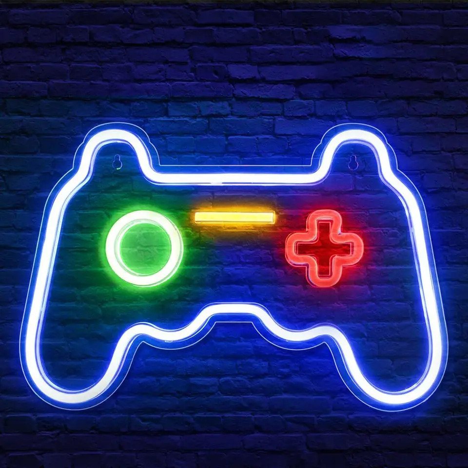 Mecharite Controller Led Neon Skilt Blå Lampe Geekd Dk