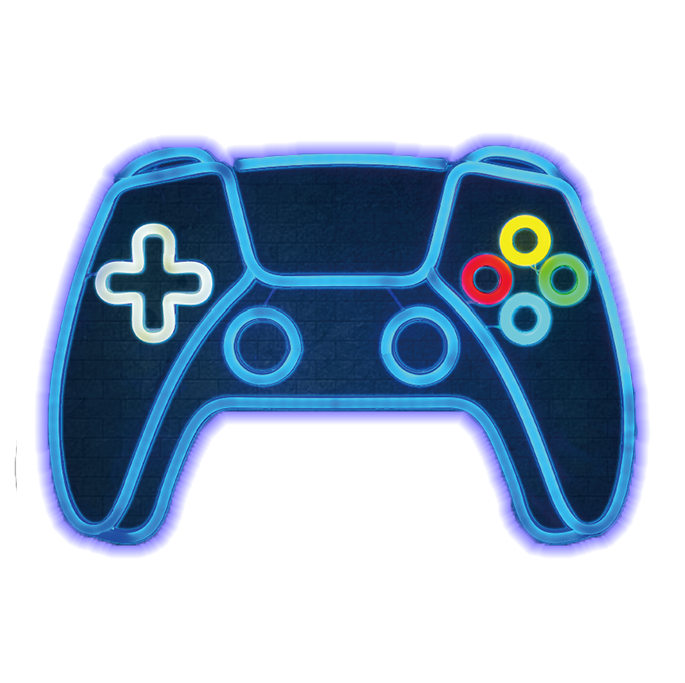 Mecharite Controller Led Neon Skilt V2 Blå Lampe Geekd Dk