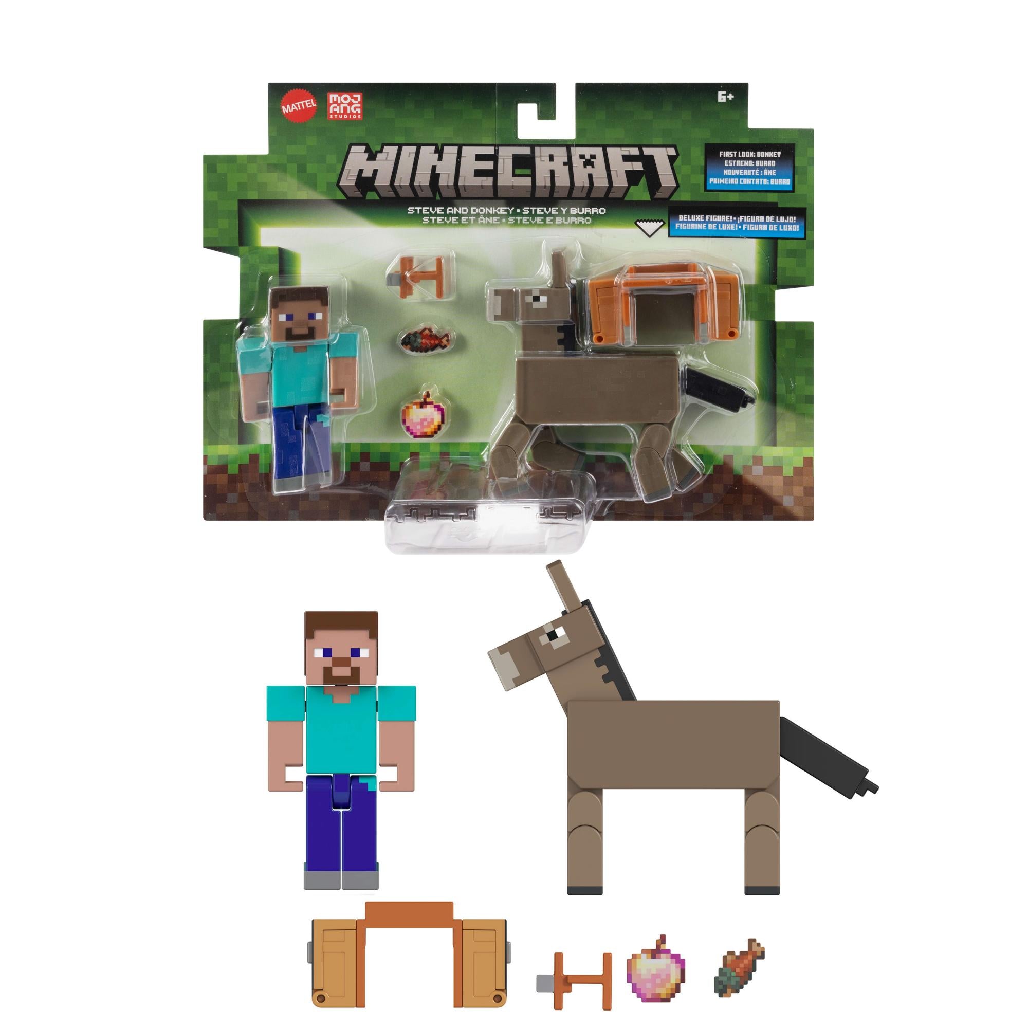 Minecraft Core Figur  -pack   Steve   Donkey Geekd Dk
