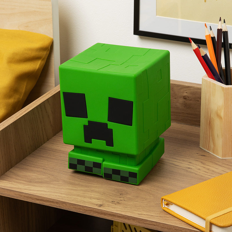 Minecraft Creeper Squishyglo Silicone Lys Rechargeable Figur Geekd Dk
