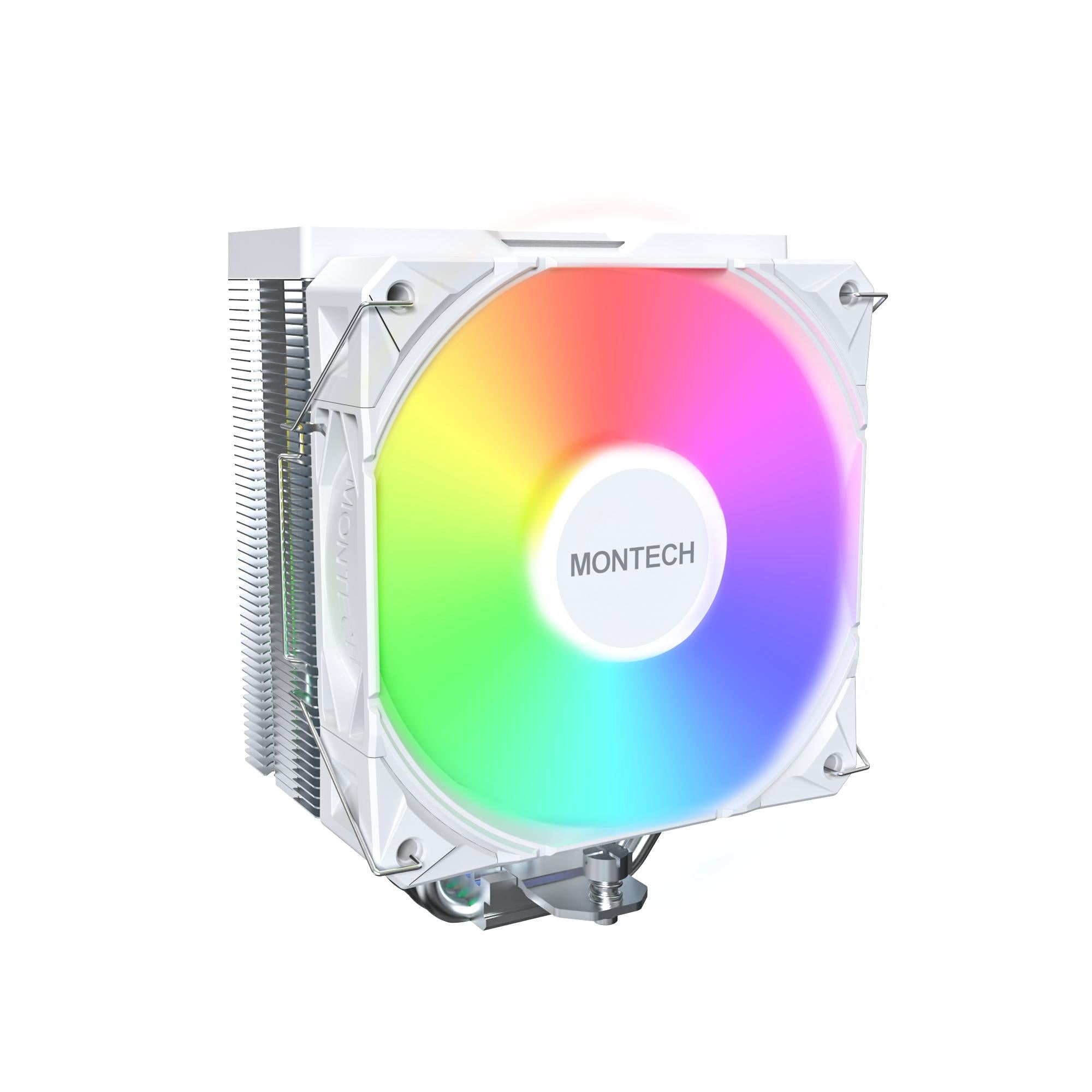 Montech Nx400 Argb  Single Tower    Hp Cpu Cooler  White Cpu Køler Geekd Dk