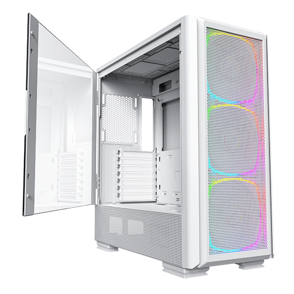 Montech Sky Two Gx White Midi-tower   -atx  3x Argb Pwm Fans