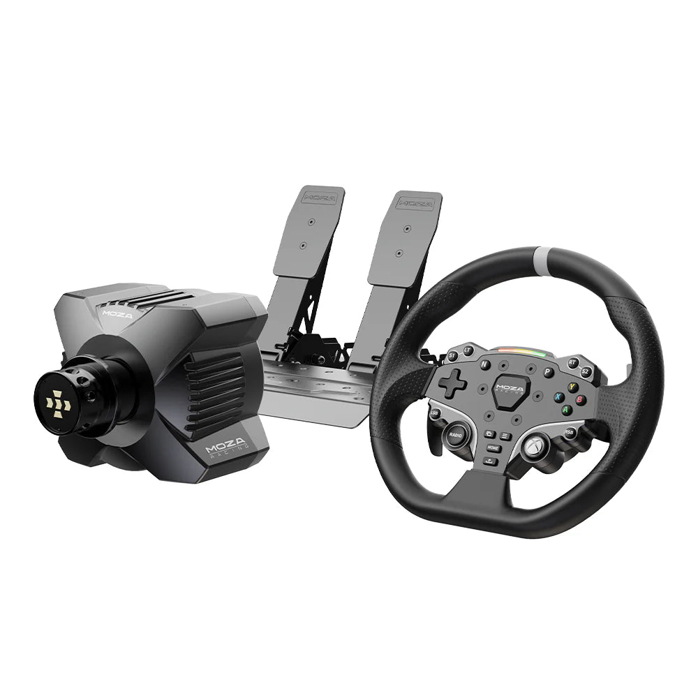 Moza R3 Racing Simulator  R3 Base  Es Wheel  Sr-  Lite Two Pedals  Table Clamp