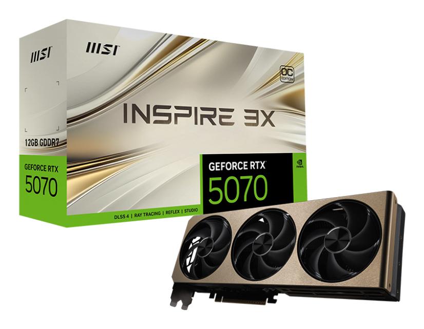 Msi Geforce Rtx 5070 12g Inspire 3x Oc Grafikkort Geekd Dk
