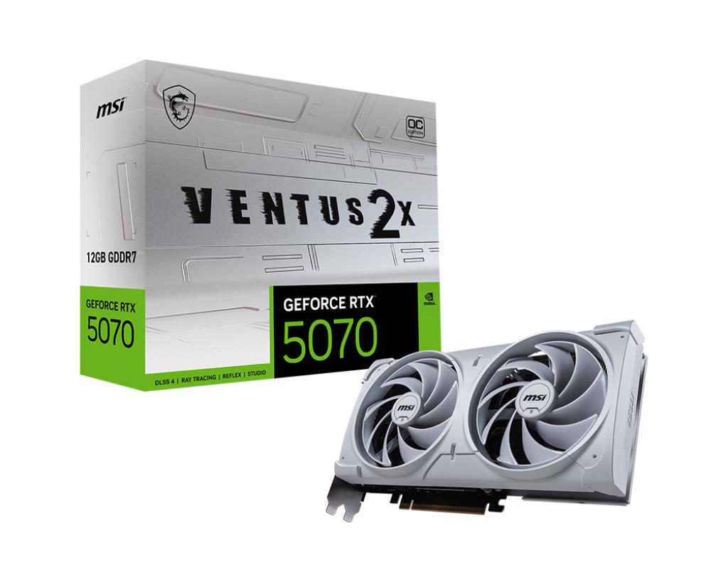 Msi Geforce Rtx 5070 12g Ventus 2x Oc White Grafikkort Geekd Dk