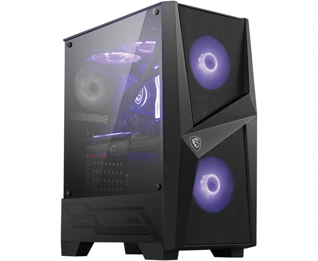 Msi Mag Forge 100r Tårn Atx Ingen Strømforsyning Sort