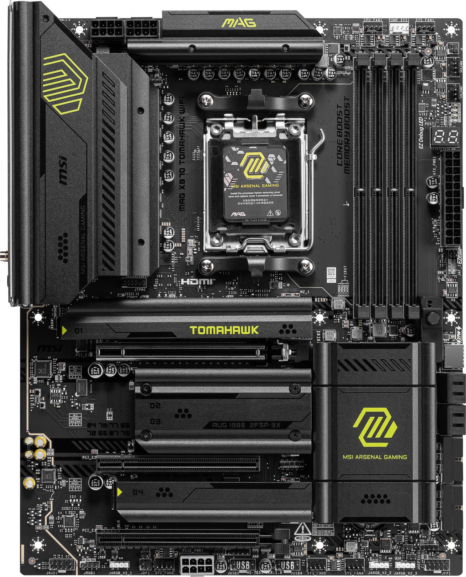 Msi Mag X870 Tomahawk Wifi Atx Socket Am5 Amd X870 Bundkort Geekd Dk