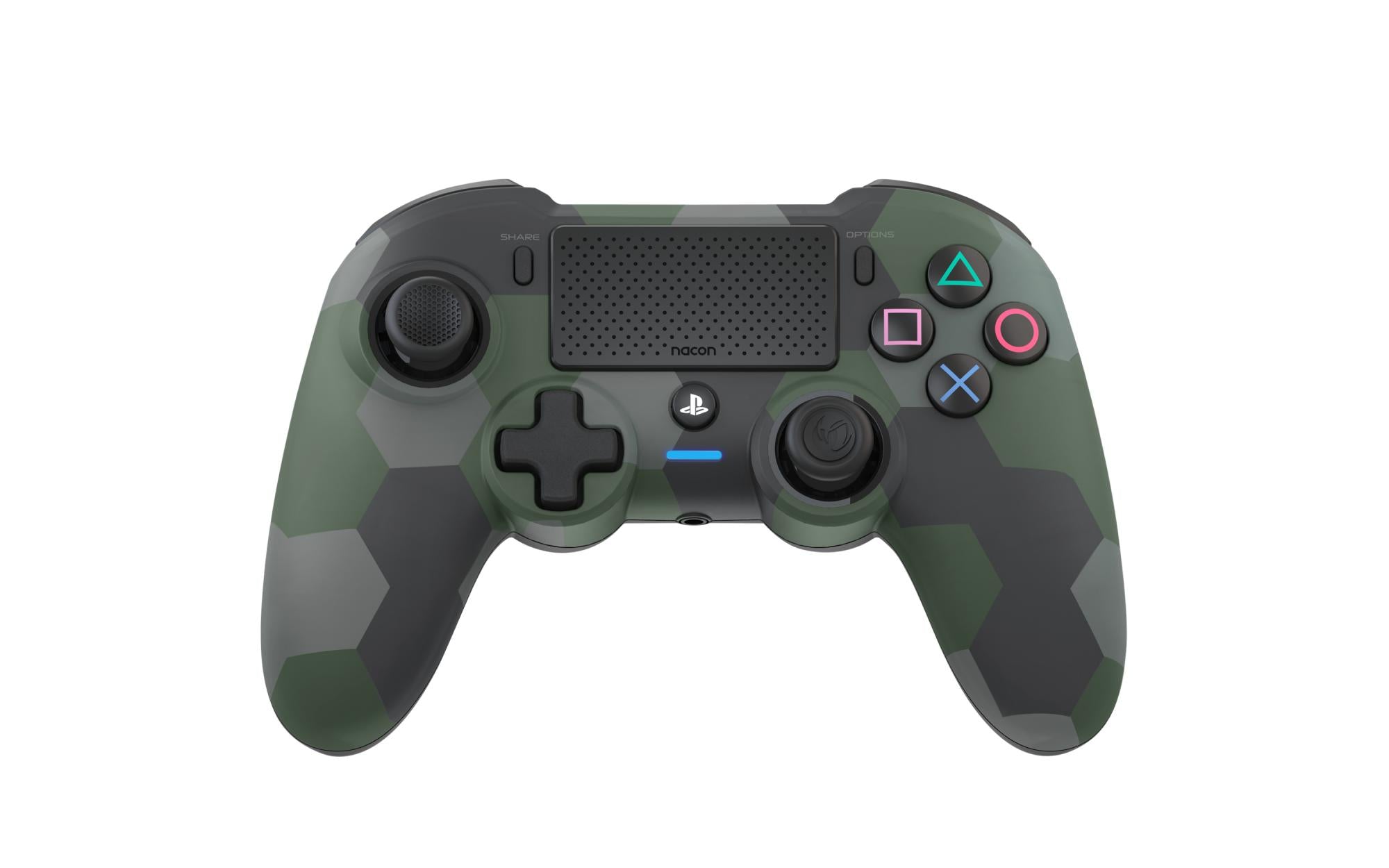 Nacon Trådløs Dualshock   V2 Controller Asymmetric Camo Grøn  Ps4