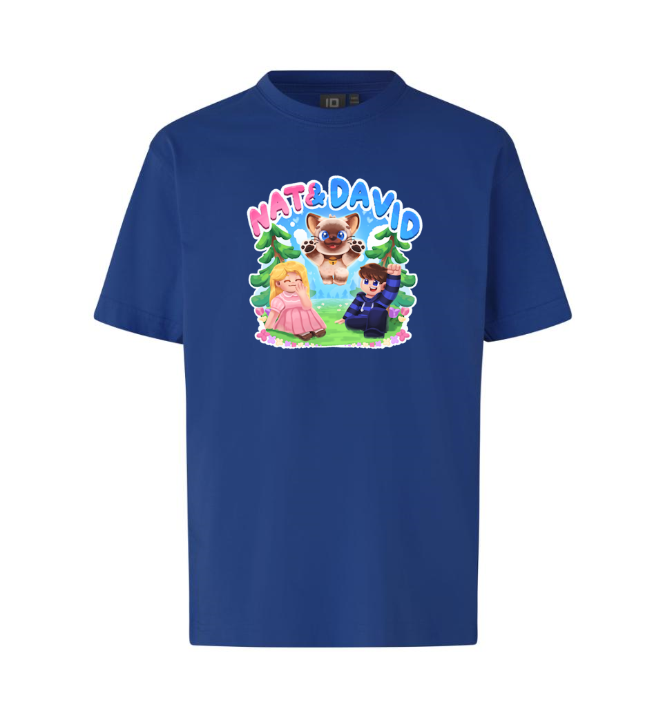 Nat David Olaf Tee Blå  -shirt Geekd Dk