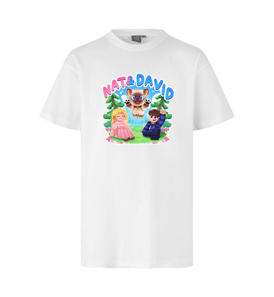 Nat David Olaf Tee Hvid  -shirt Geekd Dk