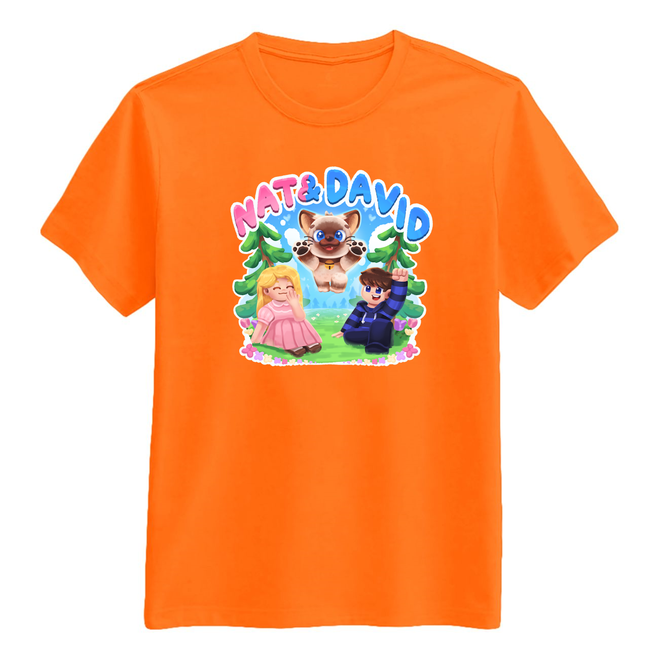 Nat David Olaf Tee Orange  -shirt Geekd Dk