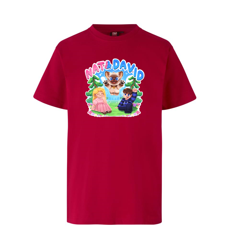 Nat David Olaf Tee Rød  -shirt Geekd Dk
