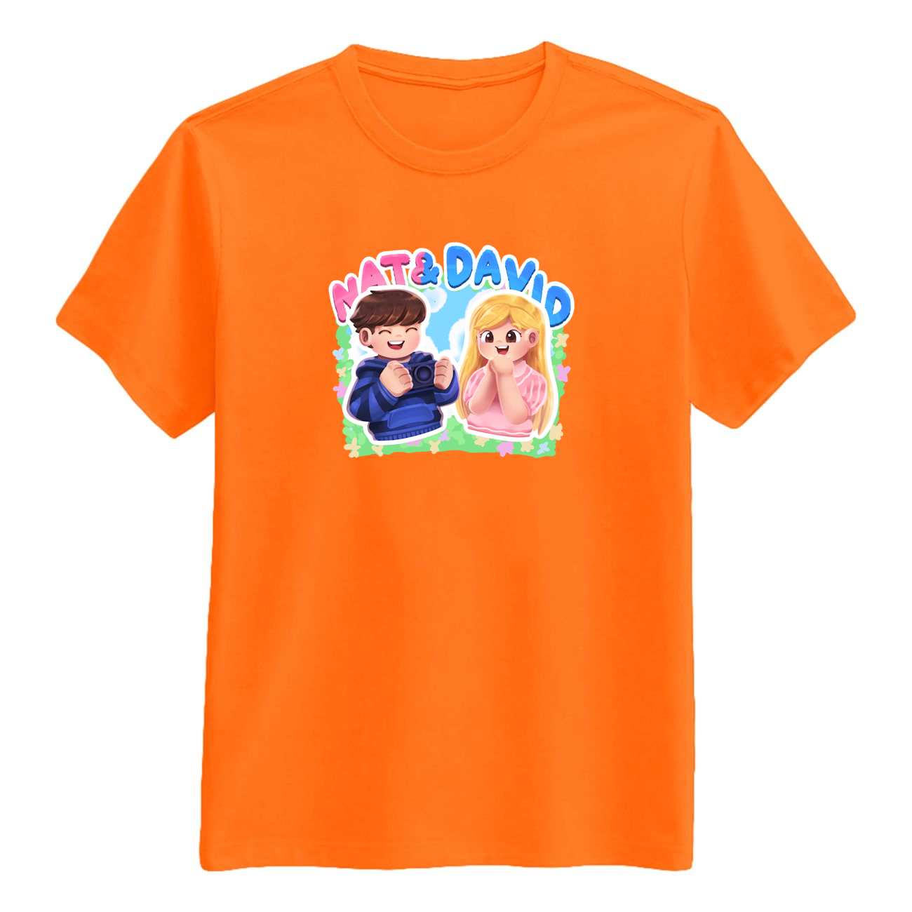 Nat David Tee Orange  -shirt Geekd Dk