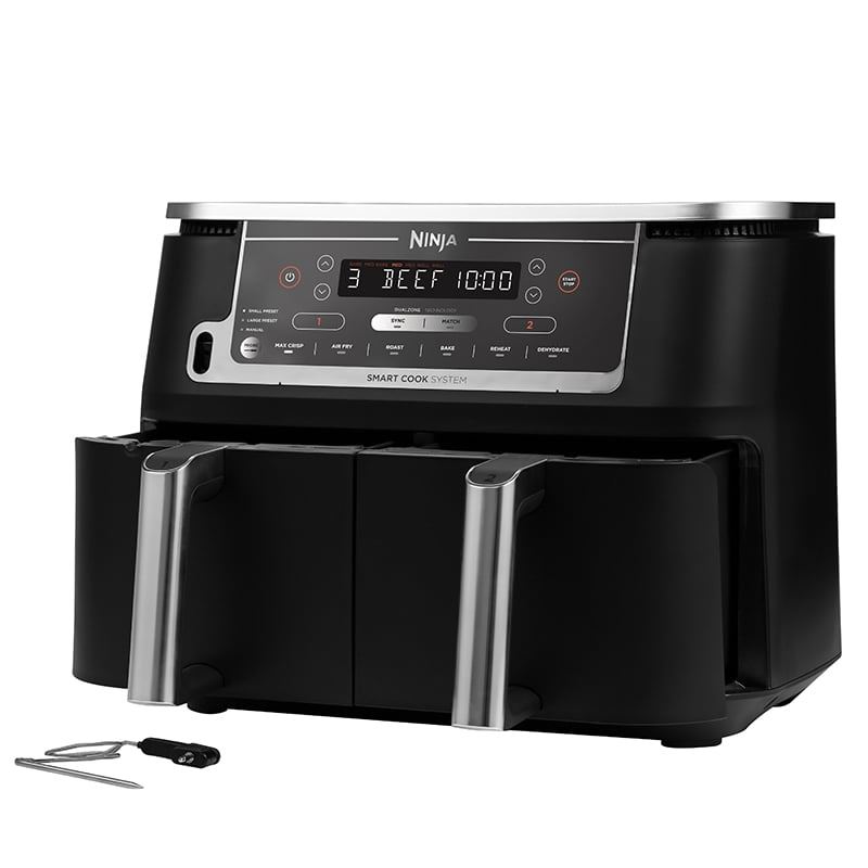 Ninja Foodi Af451 Airfryer Max Dual Zone Inkl  Termometer