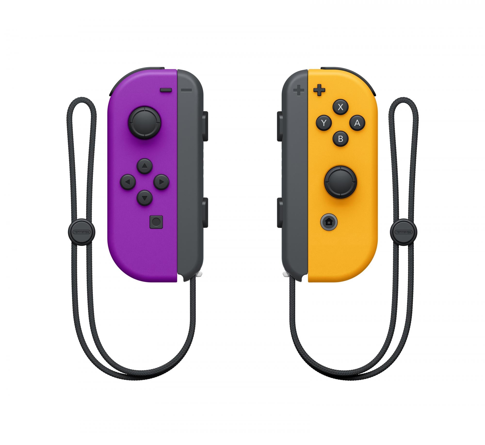 Nintendo Switch Joy-con Controller Pair Neon Lilla       Neon Orange