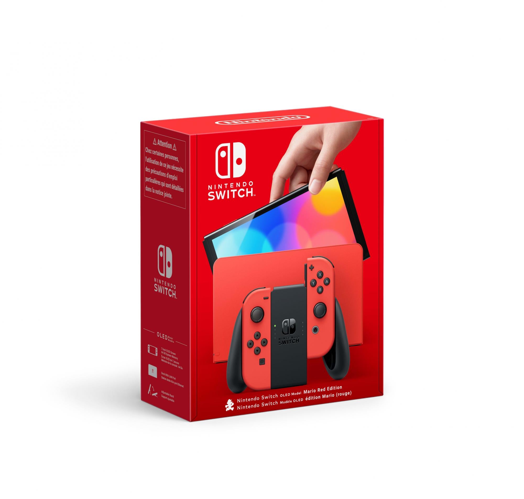 Nintendo Switch   Oled Konsol Model  Mario Rød Edition