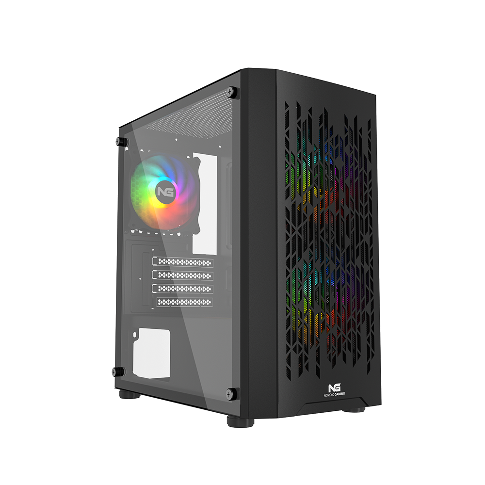 Nordic Gaming Fenris Rgb Mini Tårn Micro-atx Sort