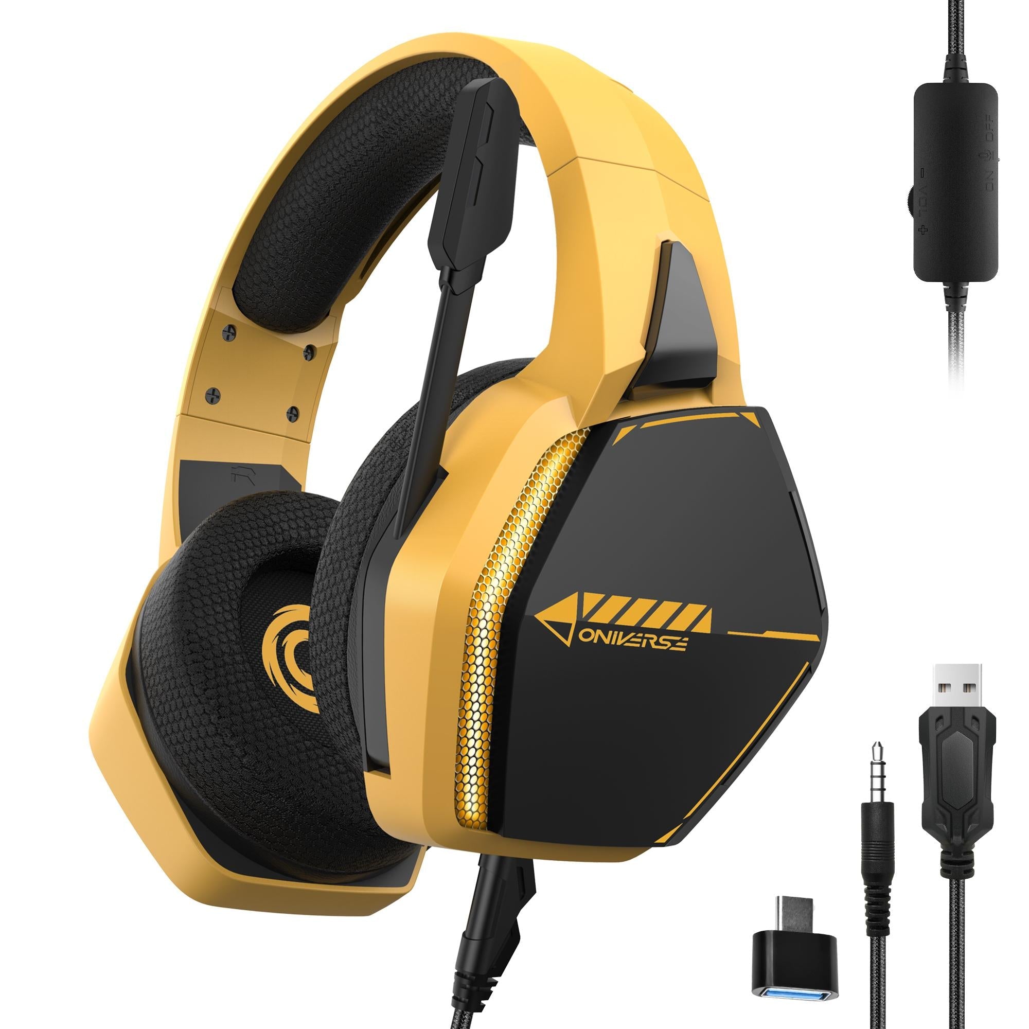 Oniverse Gaming Headset Nebula Solarfire Yellow