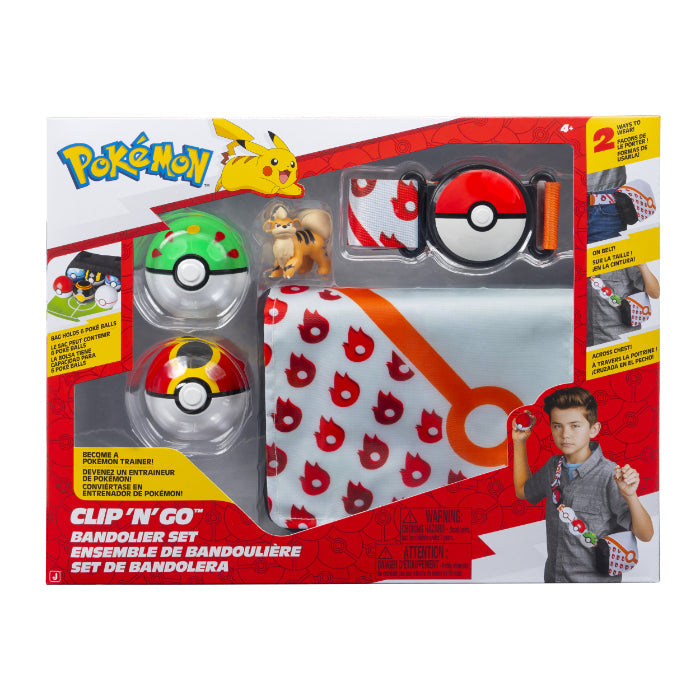 Pokémon Clip   Go Bandolier Set Growlithe  Pkw4172  Merchandise Geekd Dk